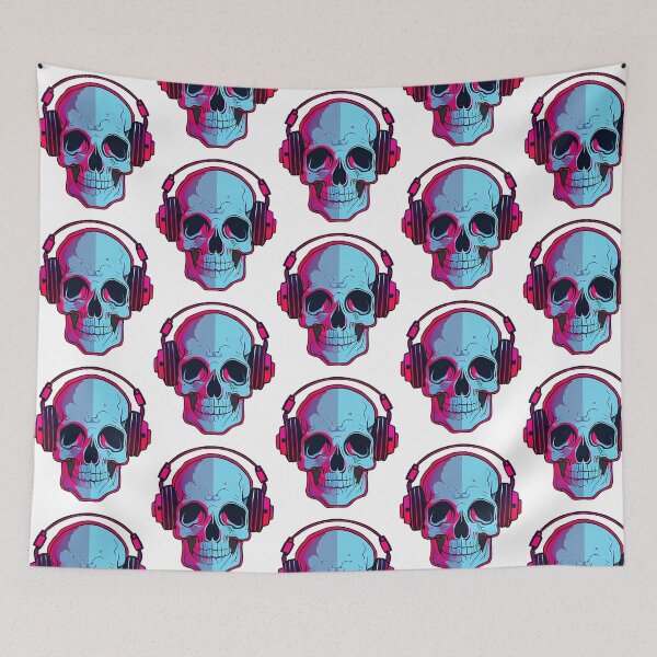 Item preview, Skull With Headphones  designed and sold by Contessai Babbaby.