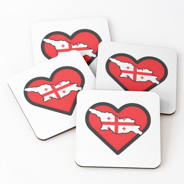 Item preview, Sakartvelo Guli - Me Mikvars Sakartvelo - I Love Georgia - Icon Heart designed and sold by asiapenguinw.