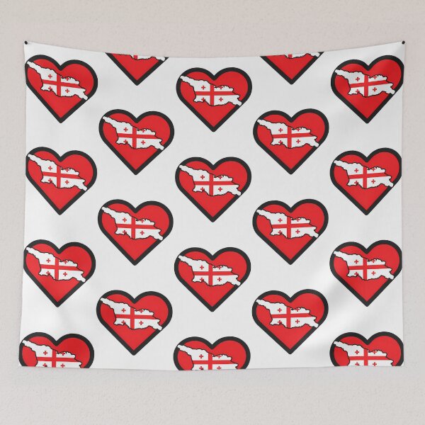 Item preview, Sakartvelo Guli - Me Mikvars Sakartvelo - I Love Georgia - Icon Heart designed and sold by asiapenguinw.