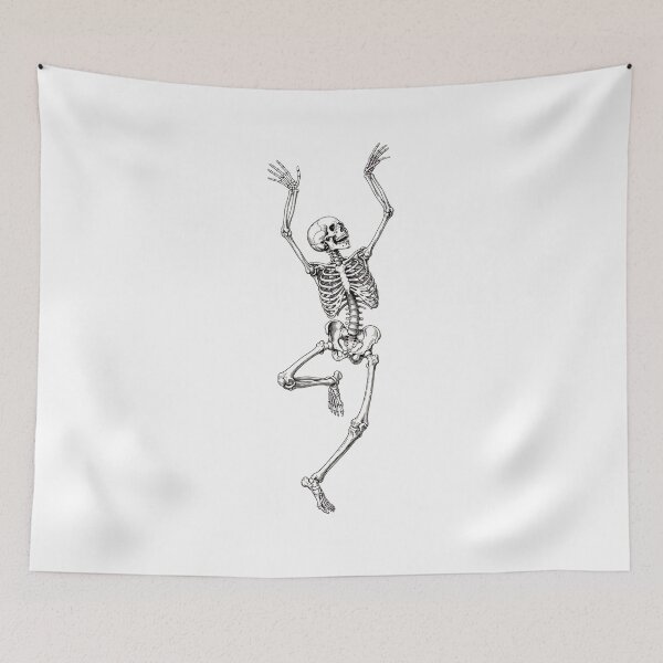 Item preview, Dancing Skeleton Vintage Halloween Gothic Bones Aesthetic designed and sold by Moad Fahim.