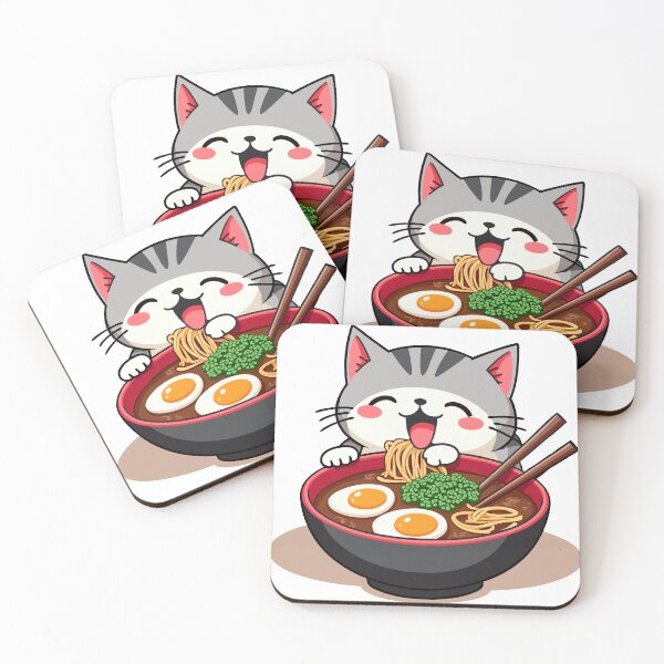 Item preview, Cute Ramen Cat Kawaii Japanese Noodle Bowl Anime Food Lover designed and sold by TheVogueVibes.