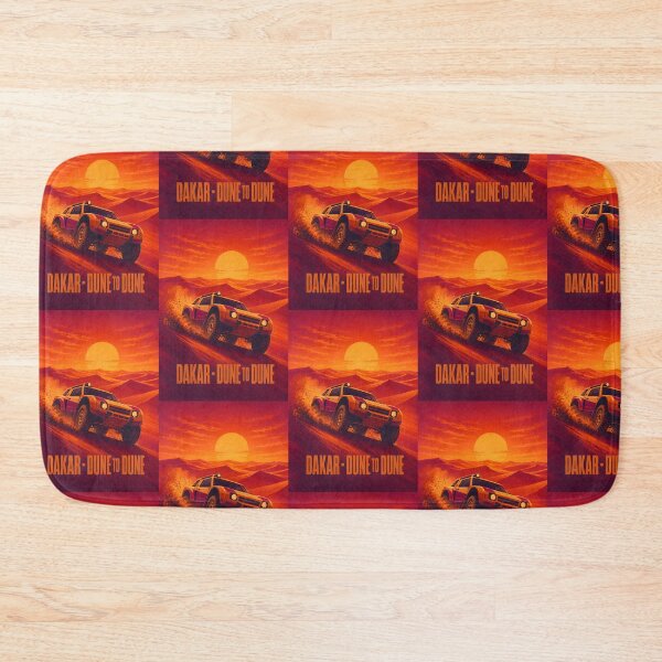 Item preview, Dakar: Dune to Dune - Bold retro illustration of a rally raid vehicle designed and sold by MoonSkyArt.
