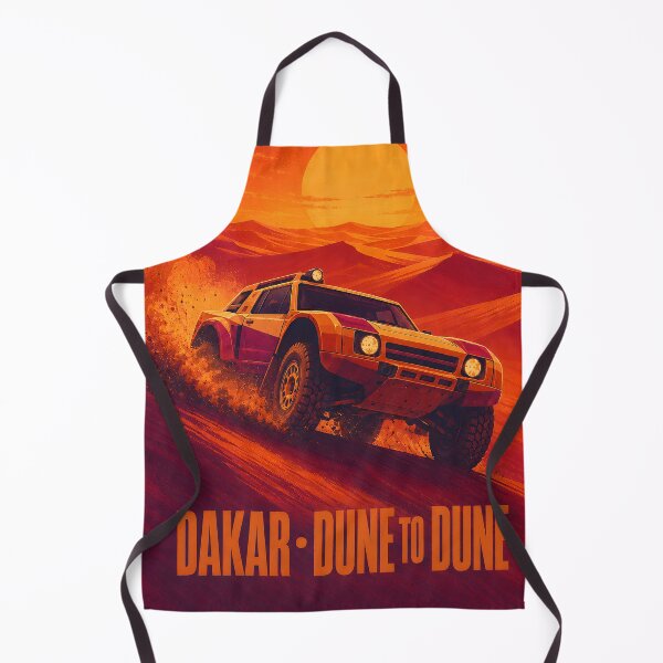 Item preview, Dakar: Dune to Dune - Bold retro illustration of a rally raid vehicle designed and sold by MoonSkyArt.