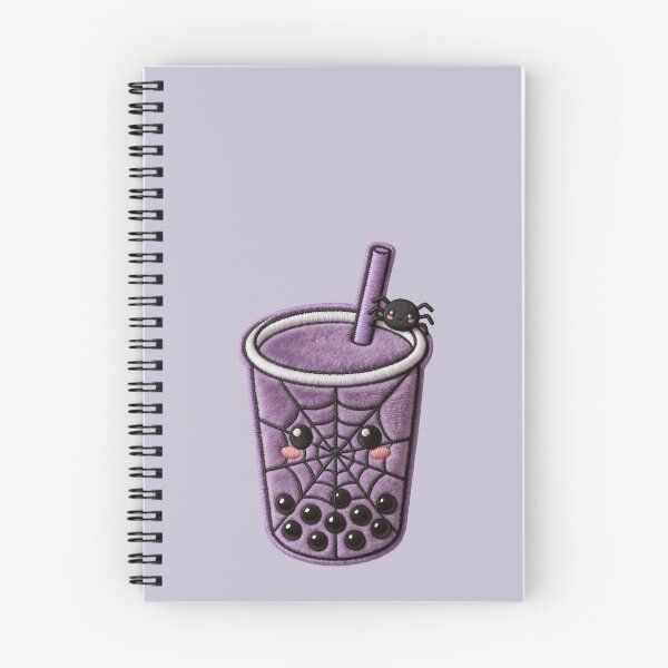Item preview, Spooky Kawaii Boba Tea - Pastel Goth Halloween Plush Art designed and sold by thelexiverse.
