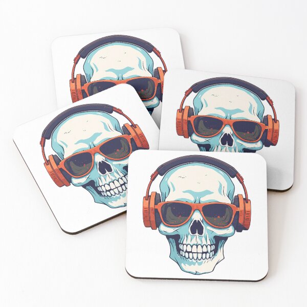 Item preview, Skull With Headphones designed and sold by Contessai Babbaby.