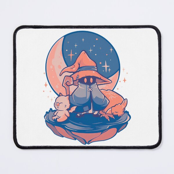 Item preview, Ffix Nightfall Black Mage X Moogle - Final Fantasy designed and sold by kirstiehartonr.