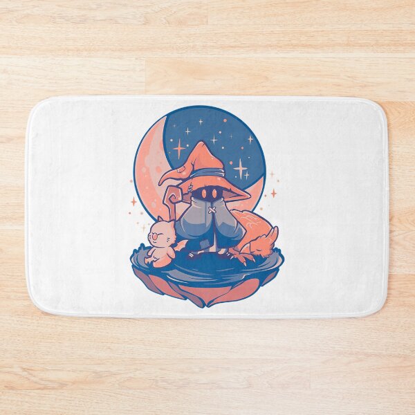 Item preview, Ffix Nightfall Black Mage X Moogle - Final Fantasy designed and sold by kirstiehartonr.