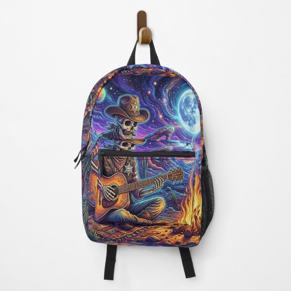 Item preview, Psychedelic Cowboy Skeleton Serenade designed and sold by Solomon-Ent-144.