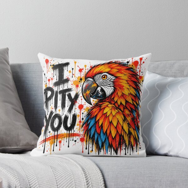Item preview, Colorful Macaw Parrot – Vibrant Tropical Bird Splash Art designed and sold by SidneiSampaioStudio.
