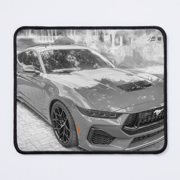 Item preview,  2025 Grabber Blue Ford Mustang GT 5.0 Premium Sports Car Art designed and sold by RichFrancoCars.