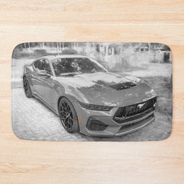 Item preview,  2025 Grabber Blue Ford Mustang GT 5.0 Premium Sports Car Art designed and sold by RichFrancoCars.