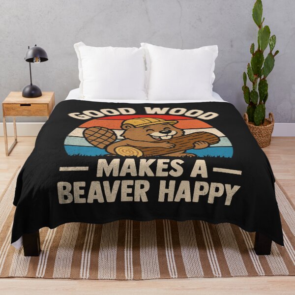 Item preview, Good Wood Makes a Beaver Happy designed and sold by Artful Paws.