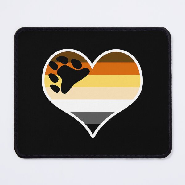Item preview, Brotherhood Of Bears Pride Flag Heart designed and sold by asiapenguinw.