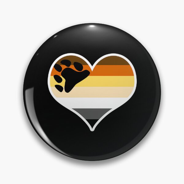 Item preview, Brotherhood Of Bears Pride Flag Heart designed and sold by asiapenguinw.