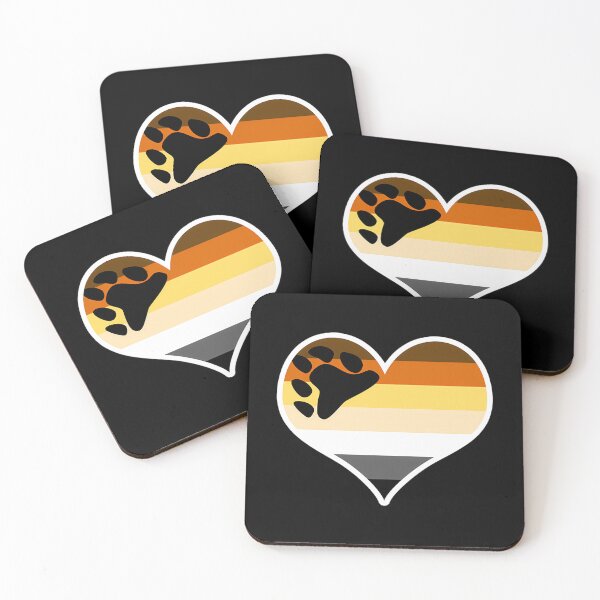 Item preview, Brotherhood Of Bears Pride Flag Heart designed and sold by asiapenguinw.