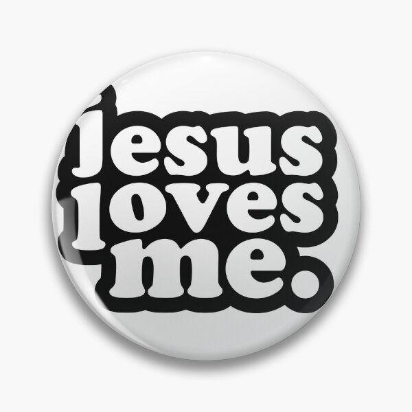 Item preview, Jesus Loves Me Black Wash Color White Sticker Shirts  designed and sold by Rolographics1.