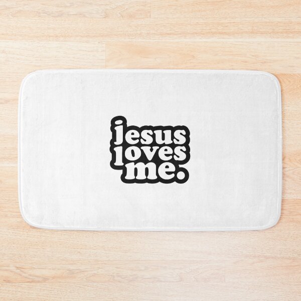 Item preview, Jesus Loves Me Black Wash Color White Sticker Shirts  designed and sold by Rolographics1.