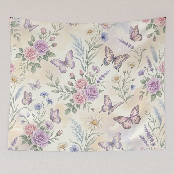 Item preview, Butterfly Meadow Pattern designed and sold by ShivCraftStudio.