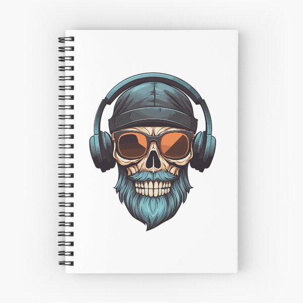 Item preview, Skull With Headphones  designed and sold by Contessai Babbaby.