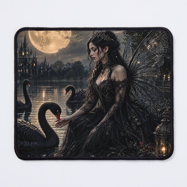 Item preview, Moonlit Gothic Swan Fairy Queen designed and sold by Storybook Botanica.