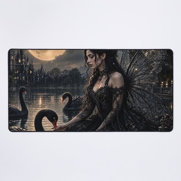 Item preview, Moonlit Gothic Swan Fairy Queen designed and sold by Storybook Botanica.