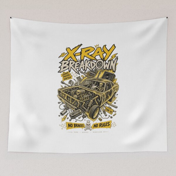 Aperçu de l'œuvre X-Ray Breakdown Punk Garage créée et vendue par PixelPetalsGLs.