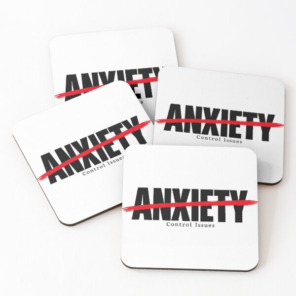 Item preview, Anxiety Control Issues – Funny Mental Health Typography designed and sold by Jaded's Cute Clips.