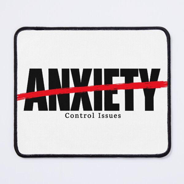Item preview, Anxiety Control Issues – Funny Mental Health Typography designed and sold by Jaded's Cute Clips.