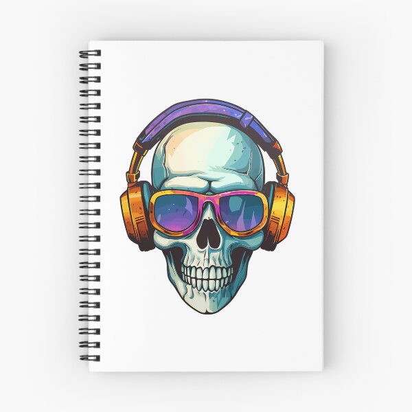 Item preview, Skull With Headphones  designed and sold by Contessai Babbaby.