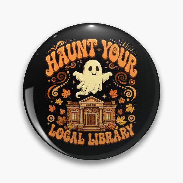 Item preview, Haunt Your Local Library Cute Ghost Halloween Book Lover designed and sold by Moad Fahim.