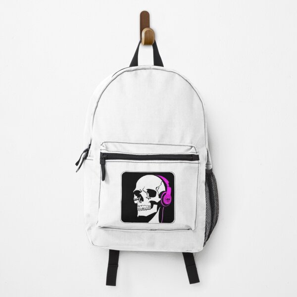 Item preview, Skull With Headphones Pink Violet designed and sold by Contessai Babbaby.