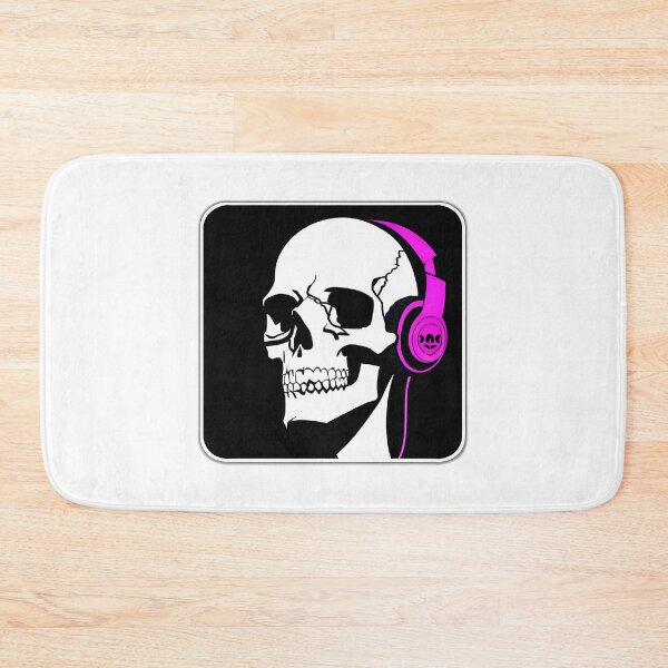 Item preview, Skull With Headphones Pink Violet designed and sold by Contessai Babbaby.