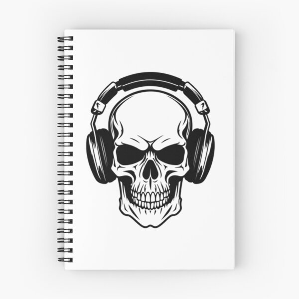 Item preview, Skull With Headphones Shirt designed and sold by Contessai Babbaby.