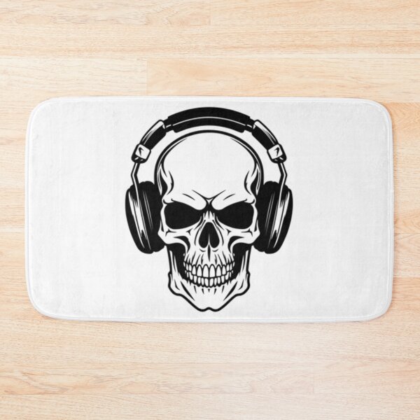 Item preview, Skull With Headphones Shirt designed and sold by Contessai Babbaby.
