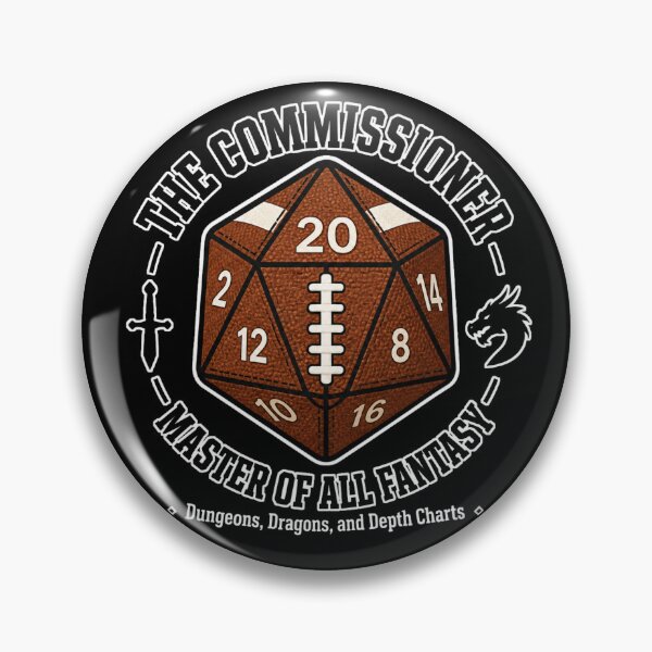 Item preview, The Commissioner Football D20 designed and sold by Fantasy Football Company.
