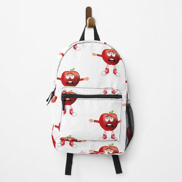 Item preview, Bored Red Apple Animated Character - Boy Version designed and sold by ExpressiveToon.
