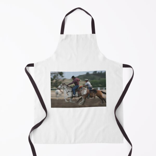 Item preview, Dynamic Team Roping Action Shot Capturing Rodeo Skill and Precision designed and sold by AKIBAJARA.