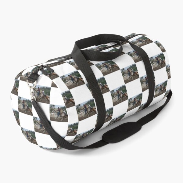 Item preview, Dynamic Team Roping Action Shot Capturing Rodeo Skill and Precision designed and sold by AKIBAJARA.