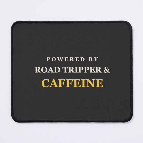 Item preview, Powered By Road Tripper & Caffeine - Road Trip designed and sold by RetroThreadWorks.