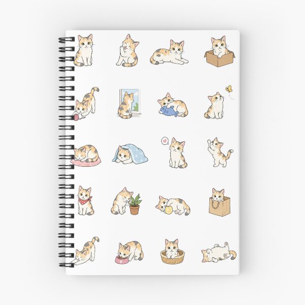 Item preview, Cute Calico Cat Activities Sticker Pack Sheet designed and sold by Rehnair.