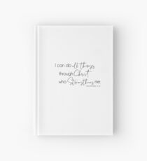 All Things Through Christ Hardcover Journal