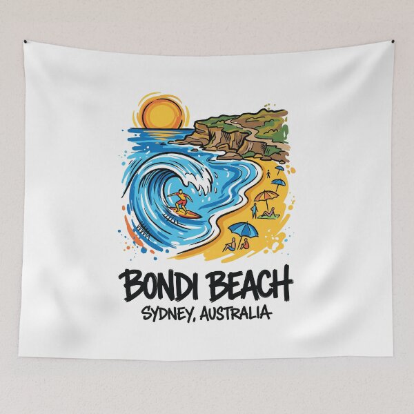 Item preview, Bondi Beach Sydney Australia Surf Art designed and sold by Merch by Das Design Studio.