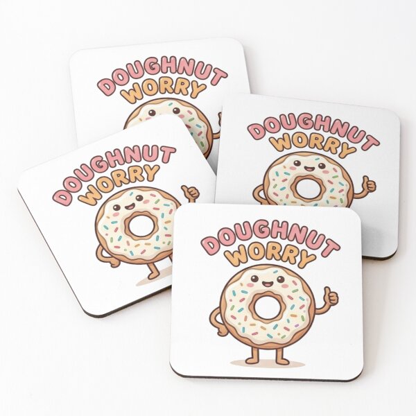 Item preview, Doughnut Worry Cute Donut Pun Positive Aesthetic designed and sold by Rehnair.