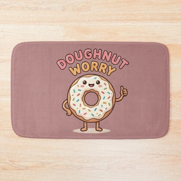 Item preview, Doughnut Worry Cute Donut Pun Positive Aesthetic designed and sold by Rehnair.