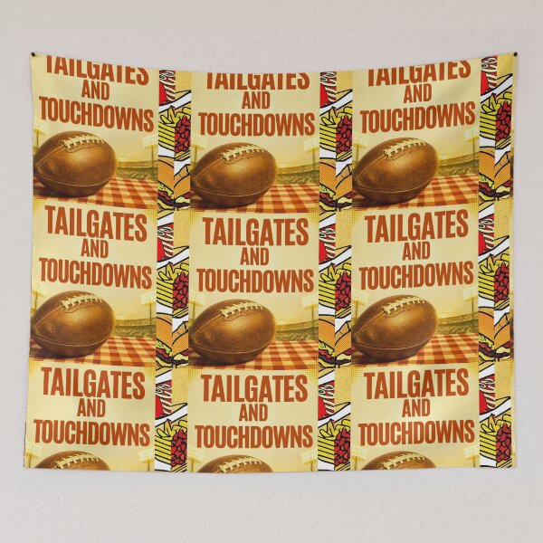 Item preview, Tailgates and Touchdowns Retro Football Stadium Tee designed and sold by ZestlyStore94.