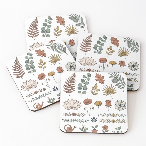Item preview, Minimalist Boho Botanical Leaves and Flowers Sticker Pack designed and sold by Rehnair.