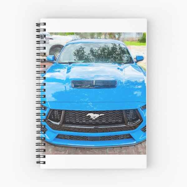 Item preview, 2025 Grabber Blue Ford Mustang GT 5.0 Premium Sports Car Art designed and sold by RichFrancoCars.