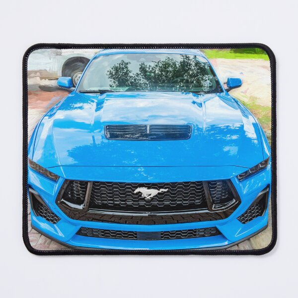 Item preview, 2025 Grabber Blue Ford Mustang GT 5.0 Premium Sports Car Art designed and sold by RichFrancoCars.