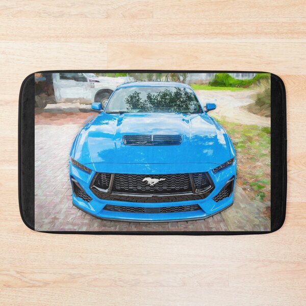 Item preview, 2025 Grabber Blue Ford Mustang GT 5.0 Premium Sports Car Art designed and sold by RichFrancoCars.