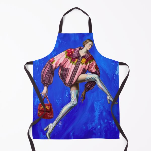 Item preview, Roses and Blue Jacket - Haute Couture Art designed and sold by CosmocarteCM.